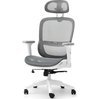 Křeslo Mebel Partner Ikergen (šedá + bílá)