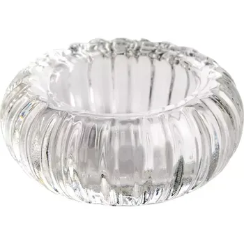 Svícen Sandra Rich Bright Skleněný podstavec na čajovou svíčku, výška: 38 mm, ø: 83 mm