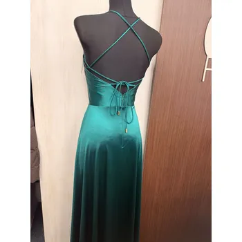 Dámské šaty Šaty dlouhé na raminka Manifesto barva: červená-vínová, velikost: 38