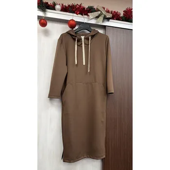 Dámské oblečení Šaty dl. rukáv Sylvie 139, Kepa Style barva: hnědá tmavá, velikost: 42