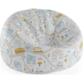 Sedací pytel Sablio Sedací vak Cocoon Cestičky s dopravou - 75 x 45 x 35 cm