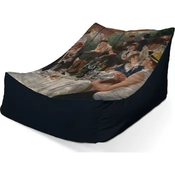 Sedací pytel Sablio Sedací vak Lounge Snídaně veslařů - Auguste Renoir - 120 x 100 x 80 cm