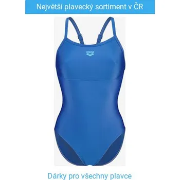 Dámské plavky Arena Feel Solid Lightdrop Back Dusty Blue L - UK36