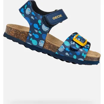 Dámské sandále Geox dětské sandály eko kůže modré, velikost 25