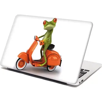 samolepka Sablio Samolepka na notebook Žába na motorce - 29x20 cm