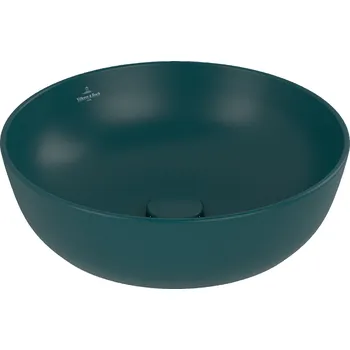 Umyvadlo Villeroy & Boch Artis umyvadlo 43x43 cm kulatý na pult zelená 417943TE