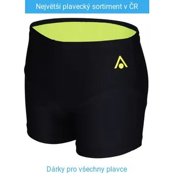 Pánské plavky Aqua Sphere Essential Boxer Black/Yellow S - UK32