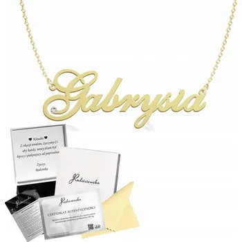 Náhrdelník Náhrdelník se jménem GABRYSIA stříbro PLACIČKA S GRAVÍROVÁNÍM