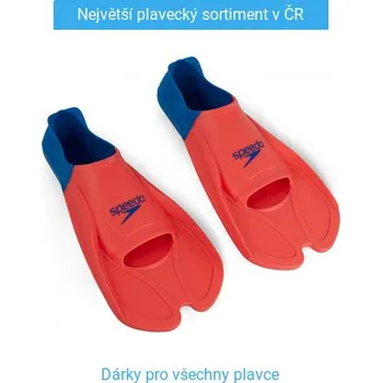 Ploutve Plavecké ploutve Speedo Training Fin Fluro Tangerine/Pool Blue/Blue Flame 39/41