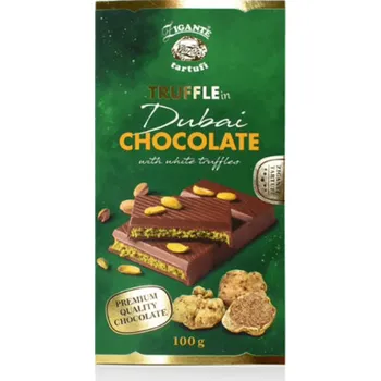 Čokoláda Zigante Dubajská čokoláda s bílými lanýži - 100 g