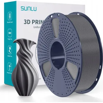 3D tisk Filament SUNLU 1,75 mm PLA+ Plus Šedá / šedý 1 kg