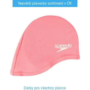 Plavecká čepice Dětská plavecká čepička Speedo Polyester Cap Junior Růžová