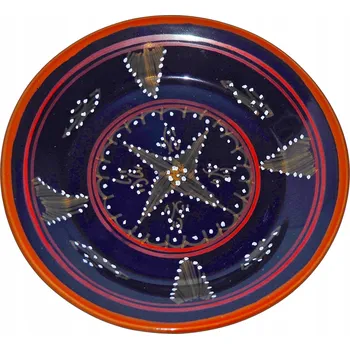 Talíř KRÁSNÝ ARABSKÝ BAREVNÝ DEZERTNÍ KULATÝ TALÍŘ 21 cm