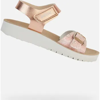 Dívčí sandály Geox dětské sandály eko kůže růžové, velikost 24