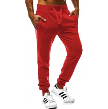 J STYLE pánské tepláky JOGGER červené, velikost XL