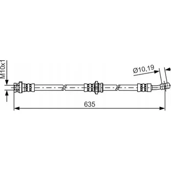 Brzdová hadice Bosch 1 987 481 433 Flexibilní brzdová hadice