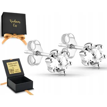 Náušnice STŘÍBRNÉ NÁUŠNICE PEcky S BÍLÝMI ZIRKONY 925 GRAVÍROVÁNÍ