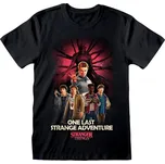Heroes inc tričko Stranger Things - One Last Strange Adventure M Černá