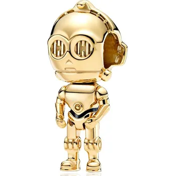 Přívěsek Přívěsek STŘÍBRO 925 Charms Korálek Star Wars C-3PO Hvězdné Války