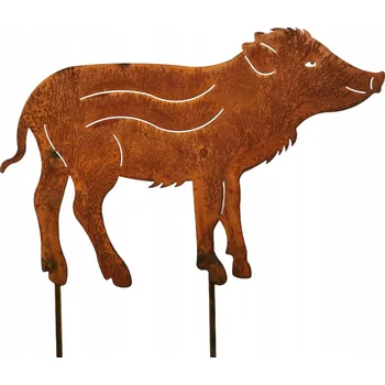 Obraz Selátko - kovová zahradní dekorace na tyčkách | REZ