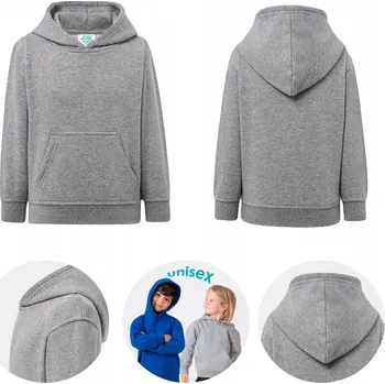 Chlapecká mikina Dětská mikina JHK polyester šedá, velikost 128