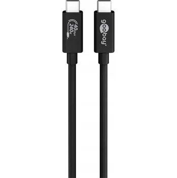 Datový kabel Kabel Goobay USB typ C - USB typ C 1 m černý