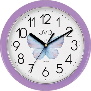 Dívčí nástěnné hodiny JVD s motýlkem HP612.D11