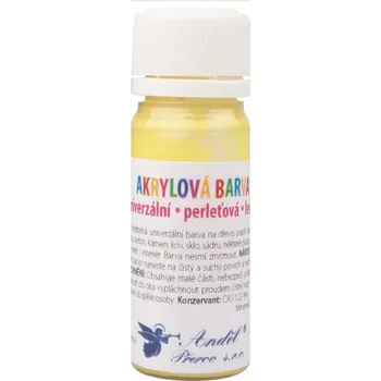 Výtvarná barva Akrylové barvy 15 g, LESK + PERLEŤ Žlutá