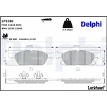 Sada brzdových destiček, kotoučová brzda DELPHI LP3280