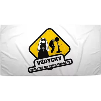 Osuška Sablio Ručník Vždycky pamatuj na svoje kamarády - 50x100 cm
