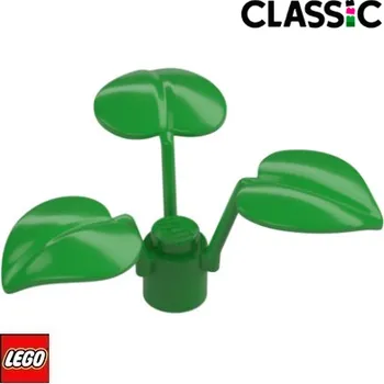 Stavebnice LEGO LEGO® Rostliny LEGO ROSTLINA 3x LISTY/ 6255 Barva: Světle-Zelená 6255