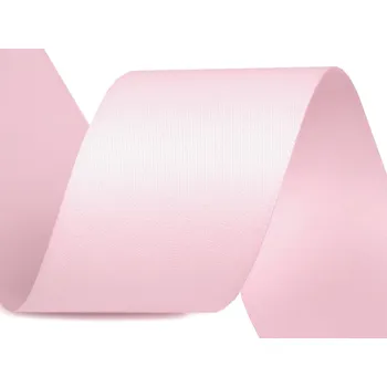 Stuha Atlasová hedvábná stuha oboulící šíře 40 mm matná, střední, 601 růžová sv.