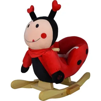 Dětská houpačka Houpací zvířátko od 12 měsíců beruška s bezpečnostním pásem