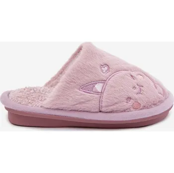 Dámská obuv Dětské pantofle s fialovým kožíškem Norene 35