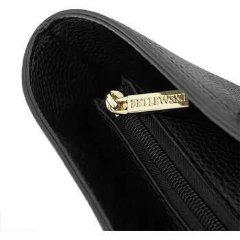 Kabelka Betlewski dámská kabelka hladká z ekologické kůže s dlouhým uchem do ruky