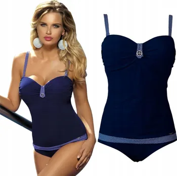 Dámské plavky Self jednodílné plavky modré barvy velikosti 44C