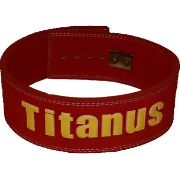 Opasek na cvičení TITANUS fitness Opasek s pákovou přezkou (červená) XL Červená
