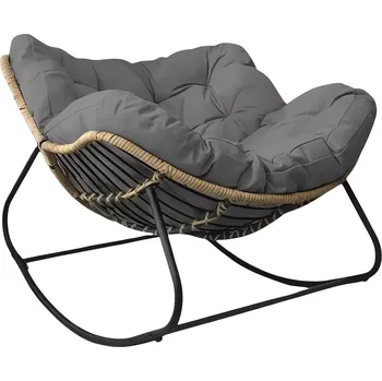 Gordon G1204 Houpací křeslo s měkkým polštářem, XL, šedé