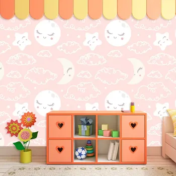 Tapeta Sablio Tapeta Mráčky a měsíc - 125x75 cm