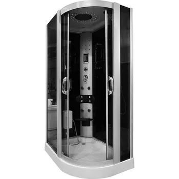 Aplomo Devy black 120x85x225 masážní sprchový box Orientace: Pravá, MO-18220P