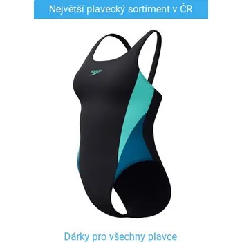 Dámské plavky Speedo Colourblock 2.0 Black/Blue XL - UK38