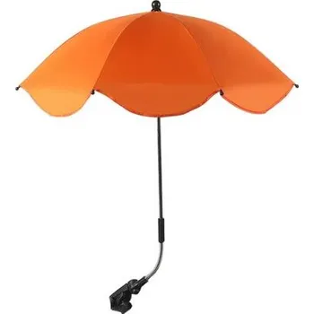 Deštník Nastavitelný deštník s UV ochranou a upevněním na kočárek - Oranžový