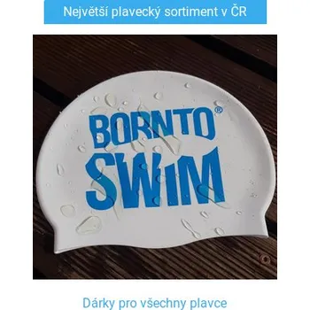 Plavecká čepice Silikonová čepice BornToSwim Classic Silicone Světle modrá