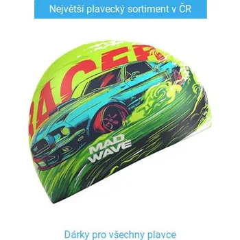Plavecká čepice Mad Wave Racer Swimming Cap Zelená