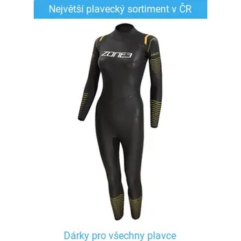 Neoprenový oblek Půjčení - Pánský neopren Zone3 Thermal Aspect Breaststroke Wetsuit Women Black/Orange/Yellow M