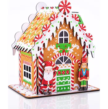 Diamantové malování DIAMOND DOTZ 3D perníková chaloupka
