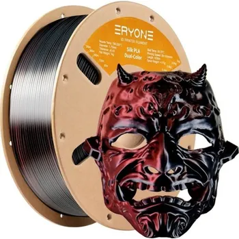 Červenočerný hedvábný duální PLA filament 1,75 mm pro 3D tisk 5 kg cívka Přesnost ± 0,03 mm Lesklý povrch Bioplast