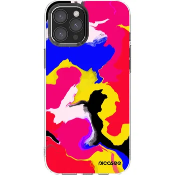 Pouzdro na mobilní telefon Picasee silikonový průhledný obal pro Apple iPhone 12 Pro Max - Watercolor