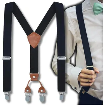 Kšandy B&J Pánské šle Brena černá One size