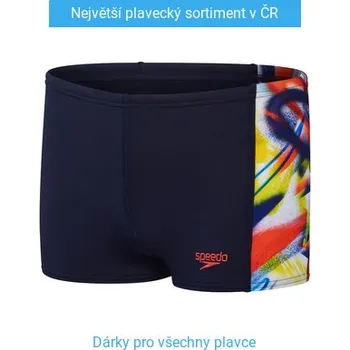 Chlapecké plavky Speedo Digital Panel Aquashort Boy True Navy/Watermelon/Bitter Lime 128cm